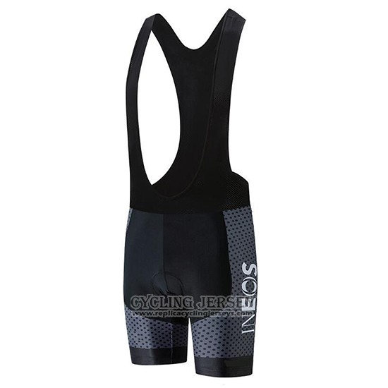 2019 Cycling Jersey Castelli Ineos White Black Short Sleeve And Bib Short